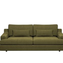 Roma Sofa 85" Turtle Green Voluminous Fabric