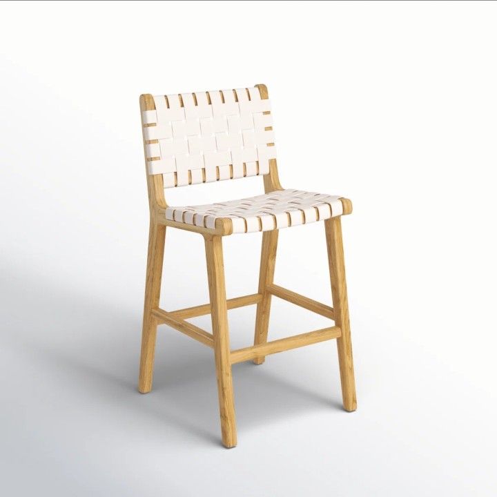 Alston Upholstered Counter Stool with Solid Wood Frame