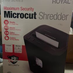 Microcut shredder 