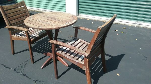 3 Piece Solid Teak Patio Furniture By New River For In 3 Piece Solid Teak Patio Furniture By New River