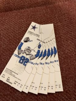 Up to 6 Great Lower NY New York Giants @ Dallas Cowboys Tickets and Parking