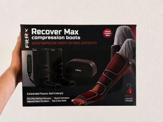 FitRx Recover Max Compression Boots – Heated Leg & Foot Massager