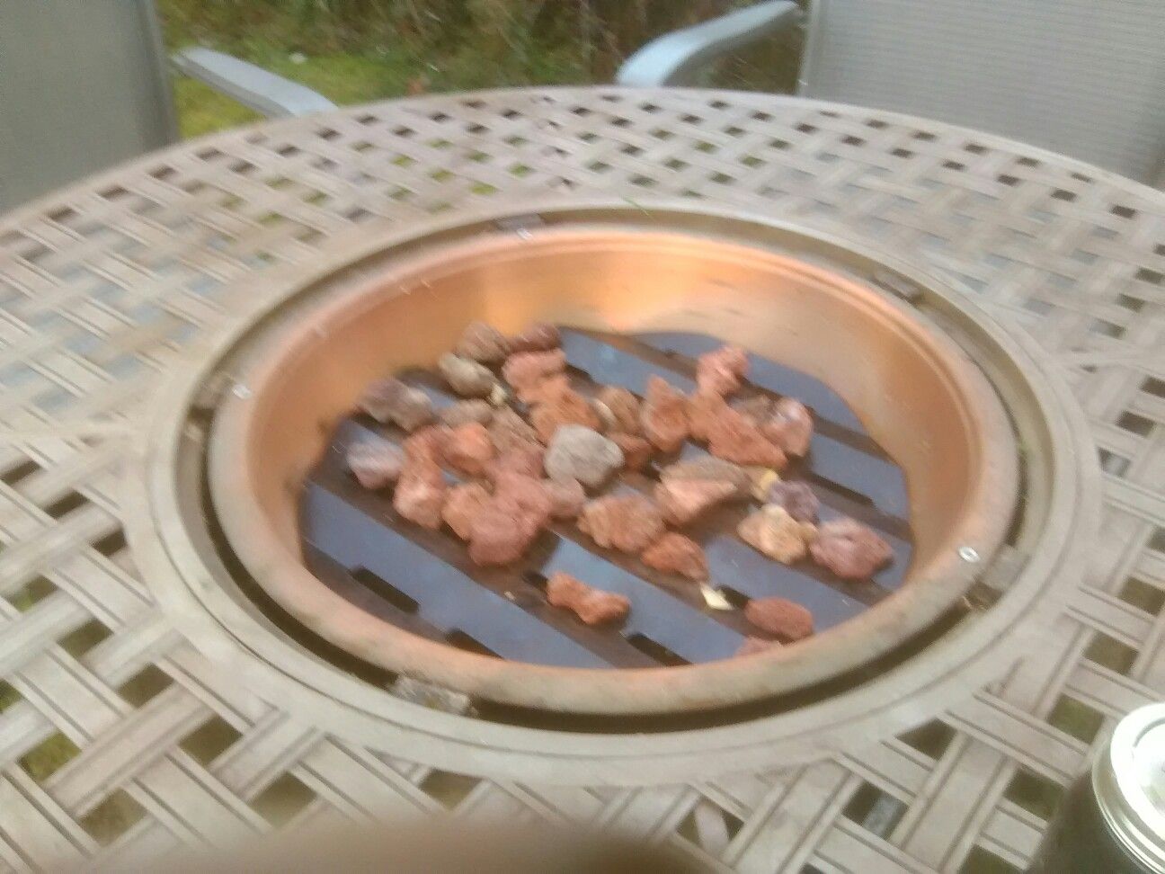 Propane BBQ fire pit