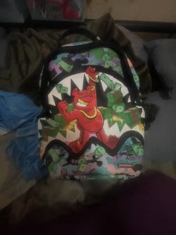 Spray Ground Gummy, Bear, Money Book Bag Limited Edition