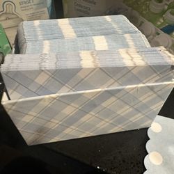 30 Thank You Cards Blue 