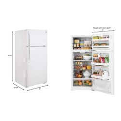 GE White Refrigerator selling for $300 was $800 new WORKS GREAT!