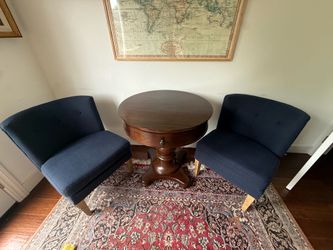 Crate and Barrel Table and 2 chairs