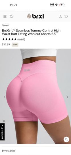 Brxl Seamless High Waist Workout Shorts