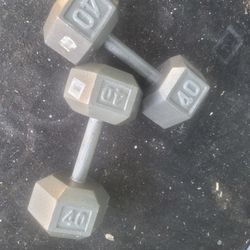 Best Deal! 40 Pound/Pounds/lbs Dumbbells $60