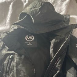 Michael Kors Coat Dark Green Comoflage 