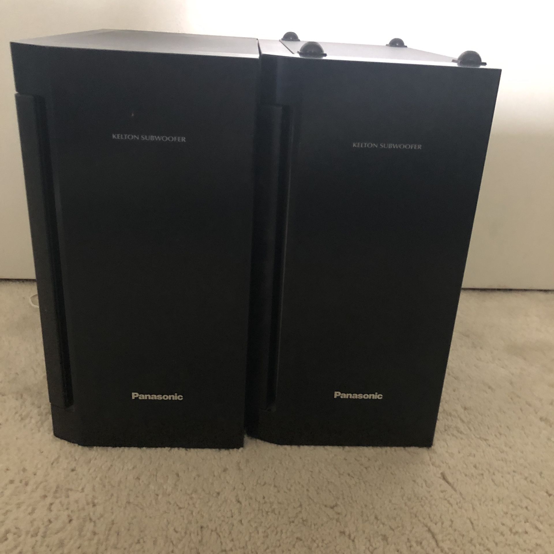 (2) Panasonic Kelton Subwoofer SB-HW560