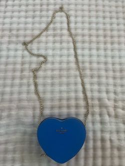 Kate Spade Heart Bags in blue yellow and purple