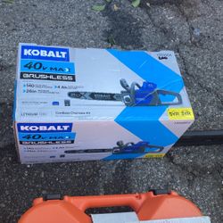 Kobalt 40 V Cordless Chainsaw Kit 