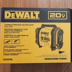New Dewalt 20v Cordless Tire Inflator Tool-only. $100 Firm, Pickup Only 