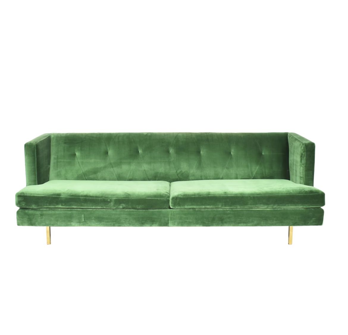 CB2 Avec Emerald Green Sofa