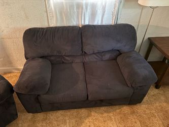 Blue sectional couch