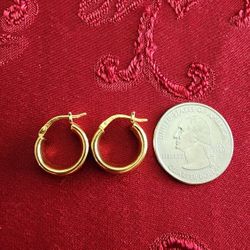 925 Sterling Hoop Earrings 