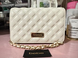 Bebe Crossbody White Gold