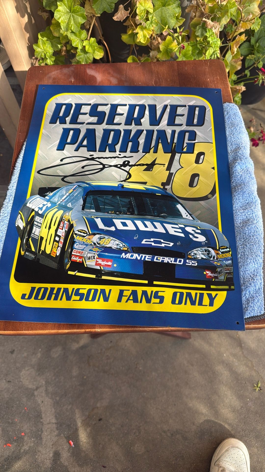Jimmie Johnson Sign