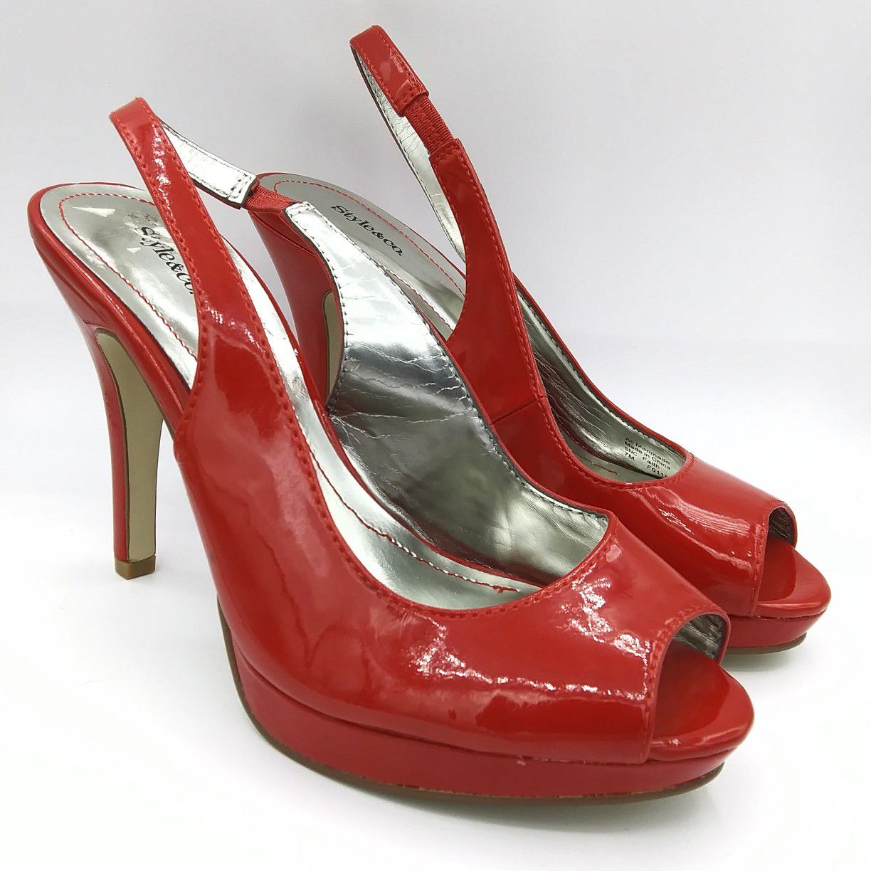 NEW Style & co 'Faith' peep toe slingback heels