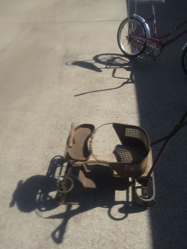 antique baby stroller