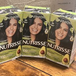 GARDNIER COLOR DE PELO NEGRO 3 CAJAS  X $10 