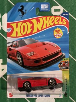 Hot Wheels 2025 HW Exotics Series #4/5 Red Ferrari F40 Competizione -1:64-