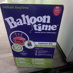 Medium Helium Balloon Kit: Balloon Time Multicolor Steel Tank