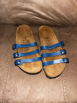 Birkenstock Blue Triple Strap Sandals