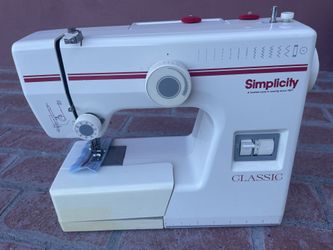 Simplicity S-02 Classic Sewing Machine Free Arm, Zig Zag- Great Basic missing adapter that why its price reduced comes with a cover