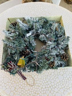 Christmas Light Wreath Decor