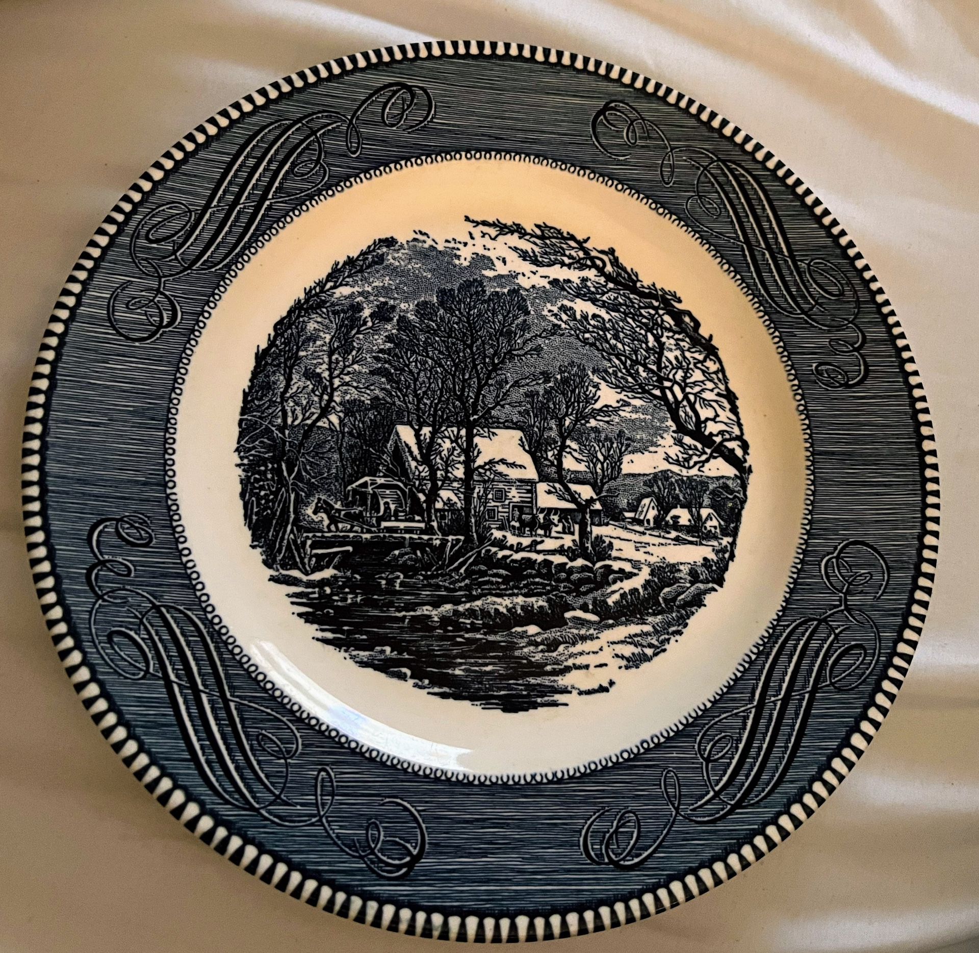 Currier & Ives Plate