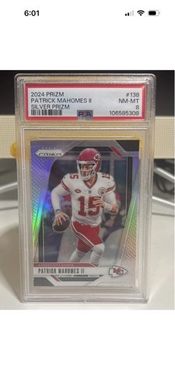 2024 Prizm Patrick Mahomes II Silver Prizm PSA 8