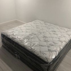 NEW MATTRESS KING SIZE PILLOW TOP WITH BOX SPRING 