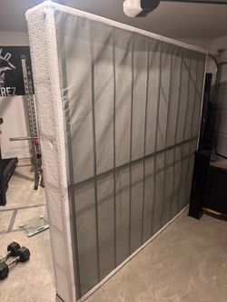 Heavy Duty Metal King Bed Box Spring Base with Cover
