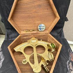 Antique Brass Sextant 