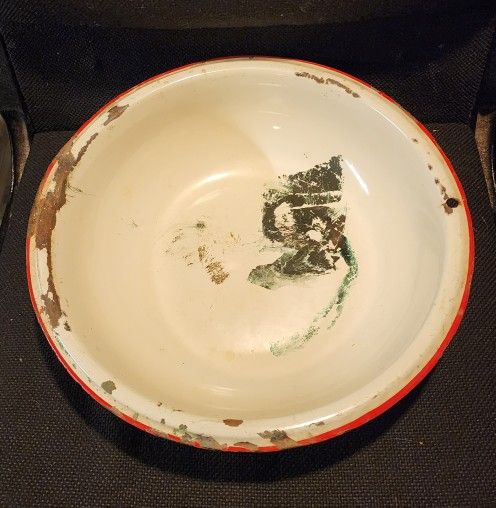Antique Washtub Bowl