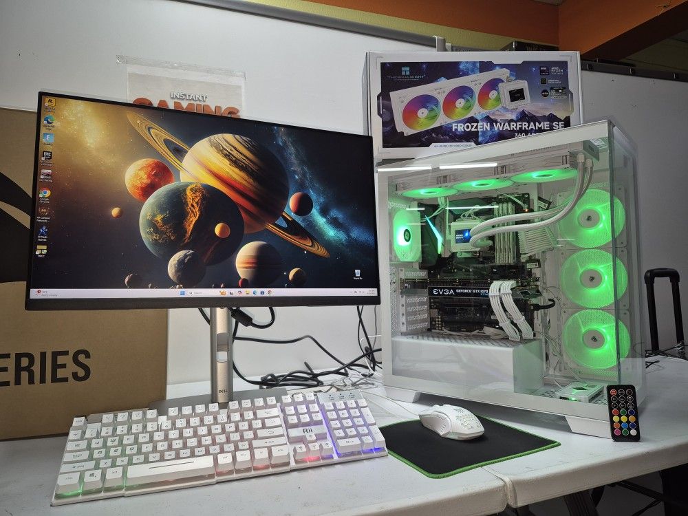 Gaming CORSAIR Computer Bundle, 75 GAMES +Liquid Cooled System, 32GB RAM MEMORY +1.5TB , ASUS ROG