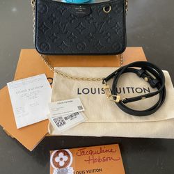 Authentic Louis Vuitton Easy Pouch On Strap Empreinte $1700 Like New 