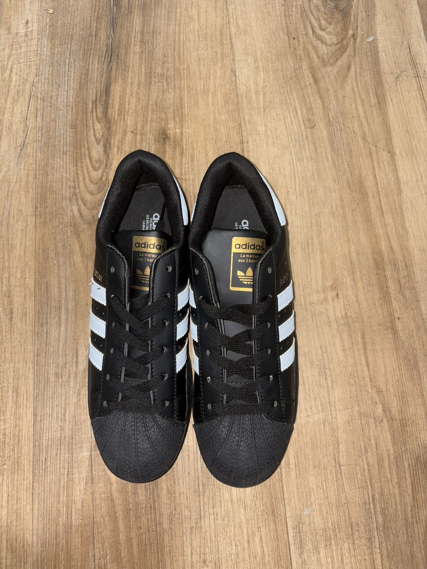 Adidas Superstar Black And White Size 9.5