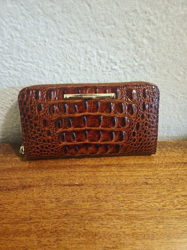 BRAHMIN Cordelia Pecan Melbourne Wallet (AS-IS PLEASE READ)