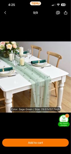 Pearl Mesh Table Runner