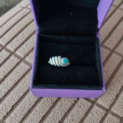 Sterling Silver Turquoise Ring Size 5 