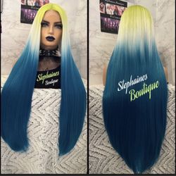 Human Hair Blended Lace Front Wig 