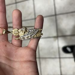 San Judas Gold Pendant