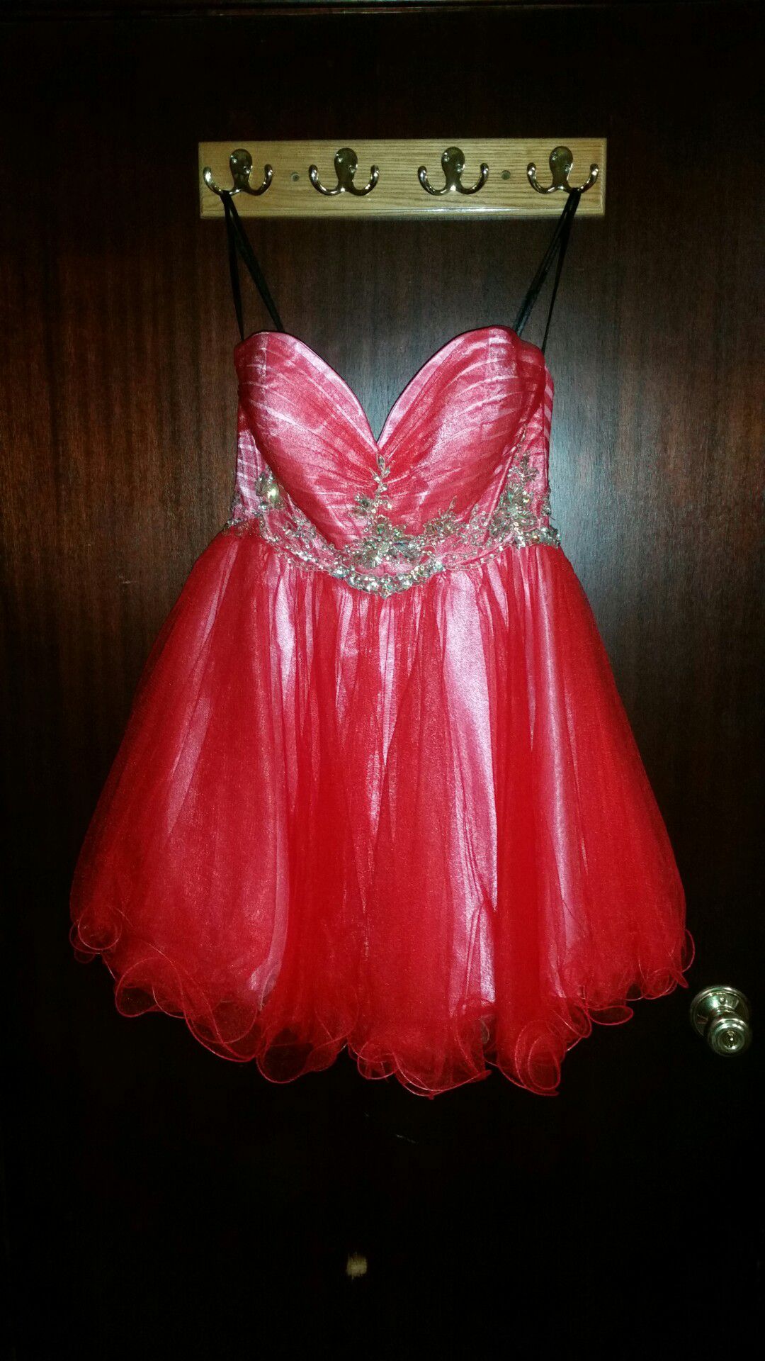 Pink Jeweled Prom Dress