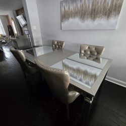 Beautiful Mirror Dining Room Set