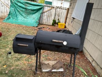 Bbq offset wood smoker