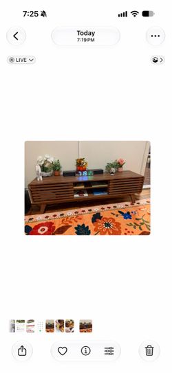 TV stand  5 feet long.