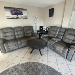 Leather Furniture & Coffee Table 